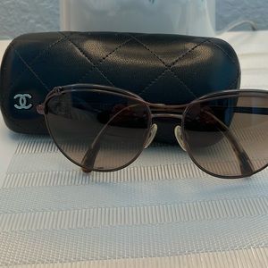 Channel dark copper sunglasses